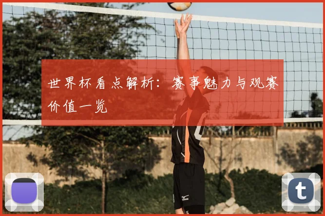 世界杯看点解析：赛事魅力与观赛价值一览